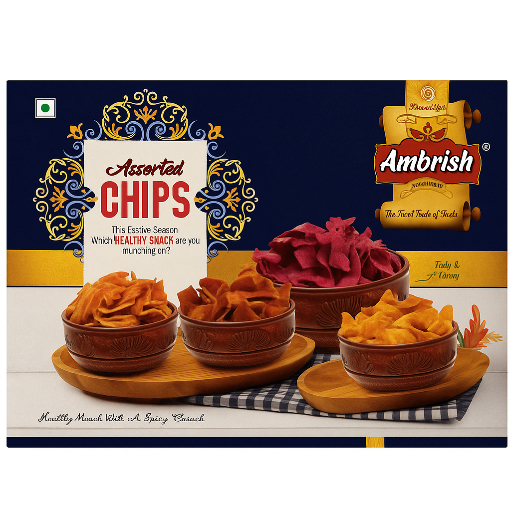 Ambrish Gift Pack Assorted Chips Testy And Crispy